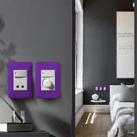 Bonne vente interrupteur d'éclairage mural électrique interrupteurs standard italiens et prise 1/2 voies 1/2/3 interrupteur de groupe pour l'intérieur