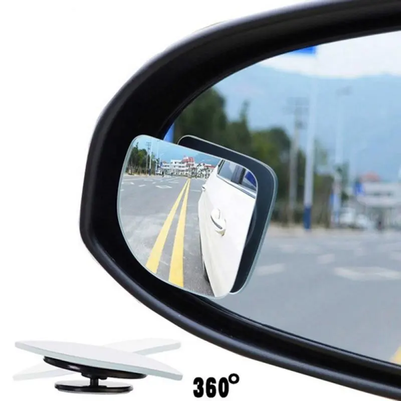 Espelho decorativo universal para retrovisor, espelho grande de vidro para decoração de acessórios externos automóveis