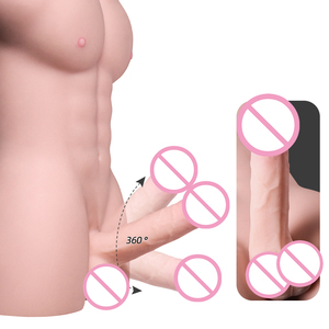 Erotik-Shop-Set: Realistischer Dildo (männlicher Halbkörper, 6 Zoll) mit Echt-Haptik, Masturbationshilfe für Frauen, TPE-Sexspielzeug für Frauen - Product Image 4