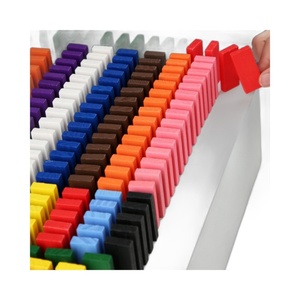 Bloques de Construcción Multifuncionales, Tren Eléctrico Educativo Ecológico de PVC, Juguete para Niños con Entrega Automática de Cartas, Dominós Transparentes - Product Image 4