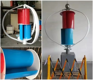 Nuevo Diseño de Aerogenerador Vertical Silencioso y Pequeño para el Hogar, Modelo Q, Aspas de Rotor, Generador de Eje Vertical Q-500, Turbina Eólica Vertical/Imán - Product Image 2