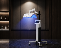 Máquina Profesional de Fototerapia LED PDT Portátil con Pantalla Táctil, Terapia de Luz Facial Detox, 630nm 450nm 590nm 850nm