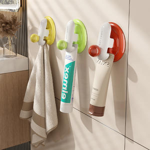 Support mural pour dentifrice Lucky Life Dopamine Hook Clip, rangement circulaire durable pour étagères de salle de bain - Product Image 3