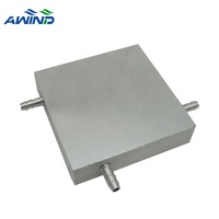 Bloc de refroidissement à eau en aluminium, refroidisseur de dissipateur thermique, plaque de refroidissement à eau, phare droit, échappement pour radiateur graphique Cpu