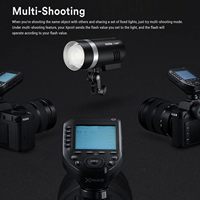 Godox XProII-S Wireless Flash Trigger untuk Kamera 2.4G TTL HSS 1/8000s untuk TCM Transform LCD Display Hotshoe Locking