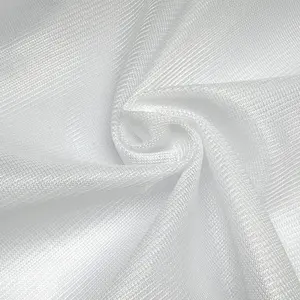 Hot Selling 2024 Soft 65GSM Plain Dyed white 100%Polyester tulle mesh Fabric For Women garment