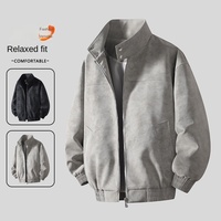 Veste zippée rétro noire personnalisée pour homme, imprimée, pour l'hiver, style streetwear, mode décontractée
