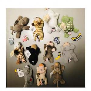 Aimant de réfrigérateur en peluche personnalisé en gros - Cadeau promotionnel mignon avec design de dessin animé 3D en coton brodé sur mesure - Product Image 4