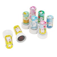 Tampon de récompense et d'encouragement photosensible grand format, motif chien de dessin animé mignon, pour le classement des feuilles de travail, destiné aux enfants, étudiants et enseignants.