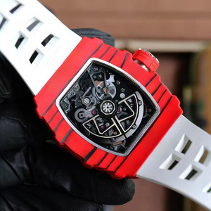 Montre mécanique pour homme de luxe, édition limitée, haute qualité, avec réserve de marche, bracelet en caoutchouc et mouvement squeletté étanche - Product Image 3