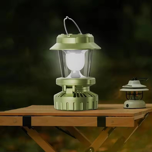 Ventilateur solaire, lanterne de camping rechargeable, lumière ambiante multifonctionnelle portable pour la maison et l'extérieur - Product Image 2