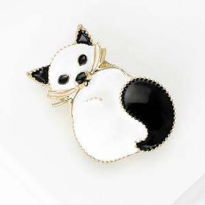 Broche <span class=keywords><strong>renard</strong></span> simple et mignonne pour femme, accessoire vestimentaire polyvalent et élégant, motif animalier pour poitrine, idéale pour les banquets - Product Image 3