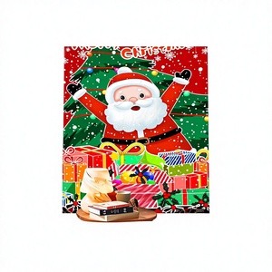 Décoration murale de Noël nordique 2022, Père Noël, tapisserie en polyester lavable en machine pour fond de maternelle - Product Image 1
