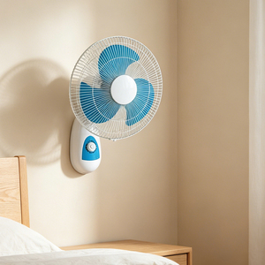 Ventilateur mural domestique le plus vendu, réglable, silencieux, pour salle de bain et chambre, en métal, design commercial à haut débit d'air, modèle Del - Product Image 5