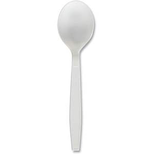 Cuchara para Sopa de Polipropileno Resistente Boardwalk, Blanca, Desechable, 1000 Unidades por Paquete, 1000 Unidades por Caja - Product Image 1