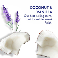 Savon liquide pour les mains exfoliant de 500ml avec marque privée, mousse de noix de coco, vanille, lavande et huile essentielle