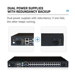 DL9032-B DTVS 32 ports RJ45 à distance 1U Rackmount OSD contrôle numérique <span class=keywords><strong>KVM</strong></span> sur IP commutateur avec résolution 1920x1440 en stock - Product Image 5