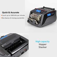 Machine de comptage de billets intelligente FENGJIN avec écran LCD, modèle FJ-2828 en plastique