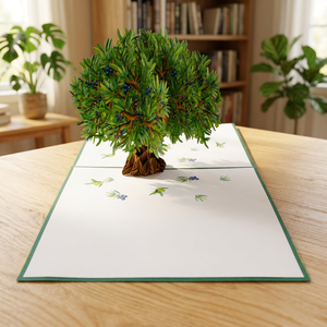 Tarjeta de Felicitación con Flores 3D, Papel Artesanal, Diseño Personalizado, Regalos de Año Nuevo y Acción de Gracias, Logotipo Personalizado, Artesanía de Hanói, al Mejor Precio - Product Image 3