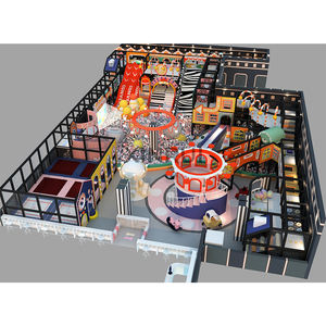 Équipement de terrain de jeu intérieur pour enfants de qualité commerciale sur <span class=keywords><strong>le</strong></span> thème du carnaval. Tout-en-un avec une énorme fosse à balles - Product Image 2