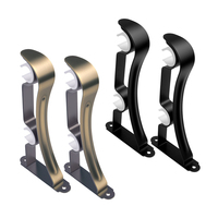 Support de rideau de style moderne, adapté aux chambres et aux salons, 28 mm, support de fixation de tringle à rideau réglable robuste