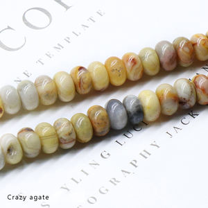 Grosir 5*8mm kristal alami mata harimau manik-manik Abacus bulat datar batu permata menyembuhkan manik-manik untuk gelang pembuatan perhiasan kalung - Product Image 6