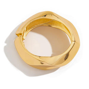 Europa Estados Unidos Nueva versión Diseño de aleación irregular Versión ancha Brazalete Moda Cross-Border Ins Wind Jewelry Suit - Product Image 5