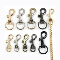 Deepeel AP482+BF141 10mm/24mm Mousqueton pivotant en alliage de zinc pour sangle, porte-clés, clips à déclenchement, accessoires