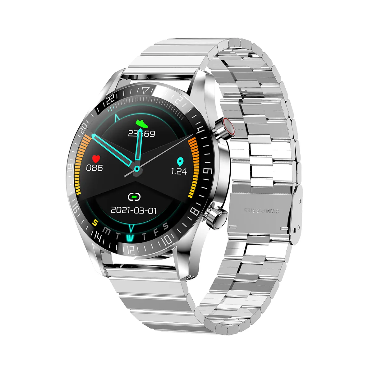Music Player IP67 TPU Wrist Watches Men Women Sleep Monitor Full Touch Outdoor Business Reloj Intelligent V1 SmartWatch