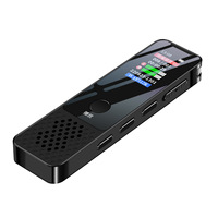 Oriteck Dual Microphone IPS Écran couleur OTG Enregistreur vocal numérique Mot de passe Réduction du bruit Dispositif d'enregistrement audio de type C