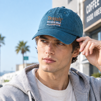 Casquette de baseball réglable 6 panneaux en coton doux 100% avec broderie vintage 'Dad Hat' Despais pour hommes et femmes, idéale pour le quotidien et les activités de plein air