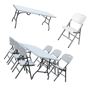 High Quality Modern Plastic <b>Folding</b> <b>Table</b> <b>Adjustable</b> Height Portable Outdoor Dining <b>Table</b> for Patio Garden Camping 180A Lightwei - Product Image 3