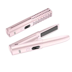 เครื่องหนีบผมไร้สายแบบพกพา TAHATH พร้อมโลโก้สั่งทำได้ ชาร์จไฟผ่าน USB หน้าจอ LCD ใช้พลังงานแบตเตอรี่ สำหรับใช้ในครัวเรือน - Product Image 2