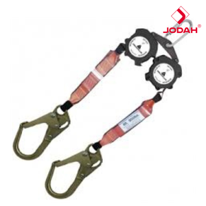 Antichute professionnel JODAH à double sangle, auto-rétractable, à connexion rapide, Delta Plus AN176VV, 1,8 mètre, 100% de sécurité - Product Image 3