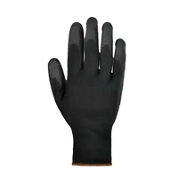 Gants de sécurité multi-hazards Defsafety, antidérapants, compatibles écrans tactiles, en PU blanc, avec poignets tricotés, flexibles et respirants pour travaux techniques