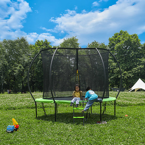 Kabak tasarımı ile Zoshine açık 10FT yuvarlak trambolin & kapalı <span class=keywords><strong>net</strong></span> çocuklar ve yetişkinler için unisex güvenlik
