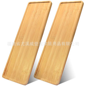 Bamboo trays for succulent planters, bamboo mats for miniature landscapes, creative <b>potted</b> plant bases, bamboo coasters, - Product Image 3