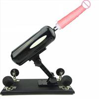 Leistungsstarke Stoß-Sexmaschine für Frauen mit Einstellbarer Geschwindigkeit Automatische Teleskop-Dildo-Maschine Freihändiges Erwachsenen-Masturbationsgerät