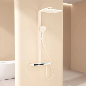 Deluxe LED hiển thị kỹ thuật số Brass hệ thống vòi hoa sen máy bay phản lực và mô hình mềm grey lượng mưa Thác tiếp xúc với đa chức năng Đàn Piano Bộ - Product Image 5