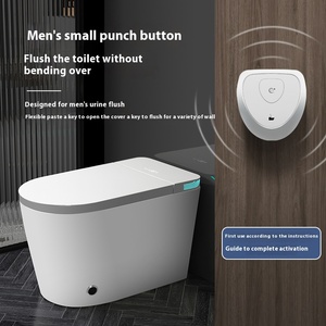 High-End Blow Ceramic Automatic Flush Electric <strong>Toilet</strong> Floor Mounted Matte <strong>Black</strong> Finish Smart Bathroom Remote Control - Product Image 3
