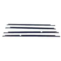 Bande d’étanchéité chromée pour vitre extérieure de porte compatible avec Land Cruiser 1998‑2007 75710‑60051 75730/75740‑60031