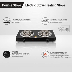 <span class=keywords><strong>Plaque</strong></span> Chauffante Professionnelle à Double Brûleur Électrique, 2000W, Bobine Double, en Tôle Galvanisée, Idéale pour la Cuisine Domestique - Product Image 3