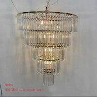 Nouvelle Décoration de Plafond pour Mariage, Hôtel, Scène, Salle de Banquet : Lustre en Fer Doré/Argenté avec Perles Acryliques
