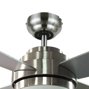52 Inch House Decorative Air Cooling <strong>Fan</strong> Modern Brushed Nickel <strong>Ceiling</strong> <strong>Fan</strong> Light 4 Plywood Blades Include <strong>Wall</strong> <strong>Control</strong> - Product Image 3