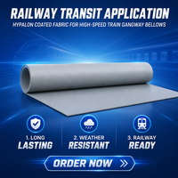 Passerelle de train EMU en tissu Hypalon T5 enduit, durable, résistant aux intempéries et aux déchirures, tailles personnalisables
