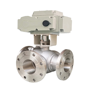 MINASEN Q944F 3 inç Paslanmaz Çelik T/L Tipi Elektrikli Üç Yollu Küresel Vana Kelepçe Bağlantılı PTFE Sızdırmazlık Akış Kontrol Vanası - Product Image 5