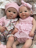 Vivienne Bettie 13 Zoll Realistische Neugeborenen-Babypuppe Vollsilikon Reborn Weiche Spielzeugpuppe Waschbare Mädchenpuppe für Kinder ab 2 Jahren