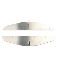 Outil de mesure réglable pour le travail du bois Jauge de bande de roulement d'escalier pour contremarches d'escaliers Étagères Cloisons Règle d'angle
