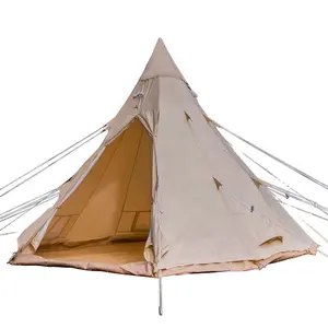 خيمة هندية للحفلات في الهواء الطلق بجودة عالية من JWF-092، خيمة هرمية متعددة الأشخاص للتخييم مضادة للماء