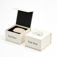 Boîte d'emballage robuste, luxueuse, recyclable, personnalisable, en gros, pour chapeau, casquette de baseball, ceinture, écharpe, vêtements, costume, jupe, coffret cadeau